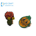 Pin divertido de la solapa de la calabaza de halloween del esmalte del metal de la insignia de la forma de encargo de China del fabricante para la decoración